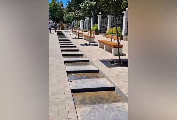 В Анапе временно отключат излюбленный туристами фонтан «Река»