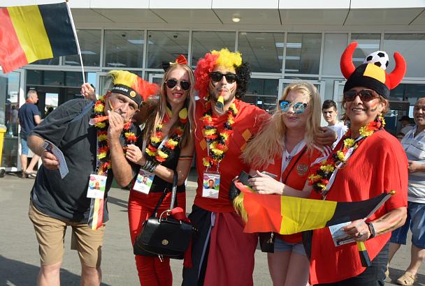 Болельщики Бельгии и Панамы готовятся к матчу ЧМ-2018 в Сочи
