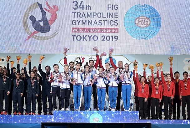 Представители Краснодарского края завоевали 7 медалей на чемпионате мира по прыжкам на батуте