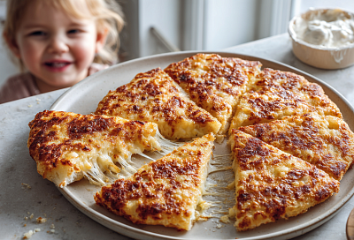 Сырная лепёшка на сковороде за 15 минут: пышная и очень ароматная