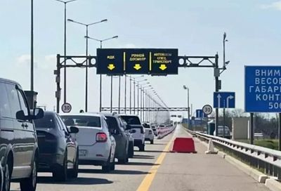 Какая обстановка на подъездах к Крымскому мосту