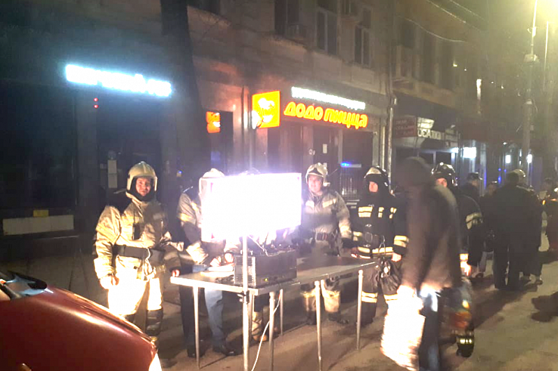 Причиной пожара в центре Краснодара мог стать поджог