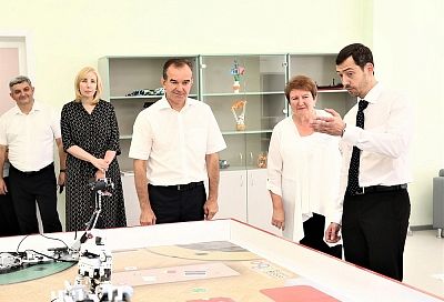 Губернатор Кубани Вениамин Кондратьев посетил новую школу №69 в Краснодаре
