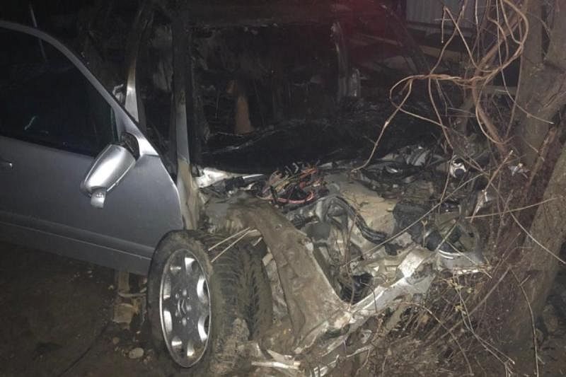В Краснодарском крае госпитализирован водитель загоревшегося «Мерседеса»