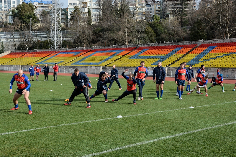 Сборная России по регби готовится к матчу с Испанией в Сочи