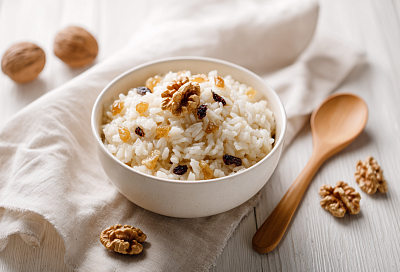 Рождественская кутья из риса стала рассыпчатее обычной: зерна не слипаются