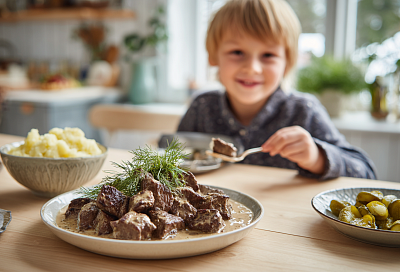 Говяжья печень тушёная в сметане: нежная, как мясо, и очень вкусная