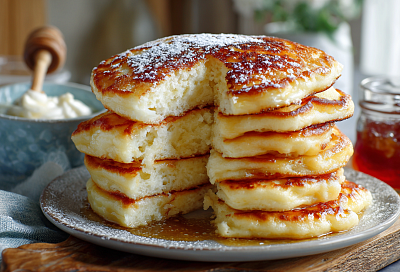 Пышные дрожжевые оладьи по ГОСТу— как в детском саду и школьной столовой