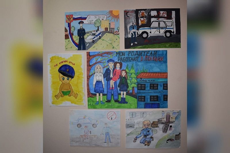 «Мои родители работают в полиции»: в Краснодаре определили победителей этапа конкурса детского рисунка 