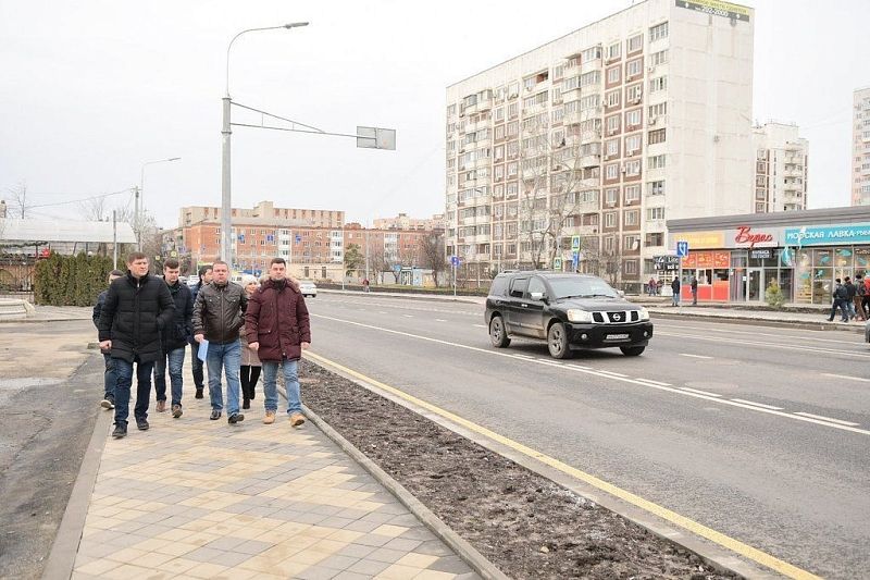 Мэр Краснодара поручил исправить недостатки реконструированной ул. 40-летия Победы 