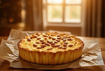 Хрустящий яблочный пирог с тестом фило: смочил пергамент, и готовится быстрее с рассыпчатой корочкой