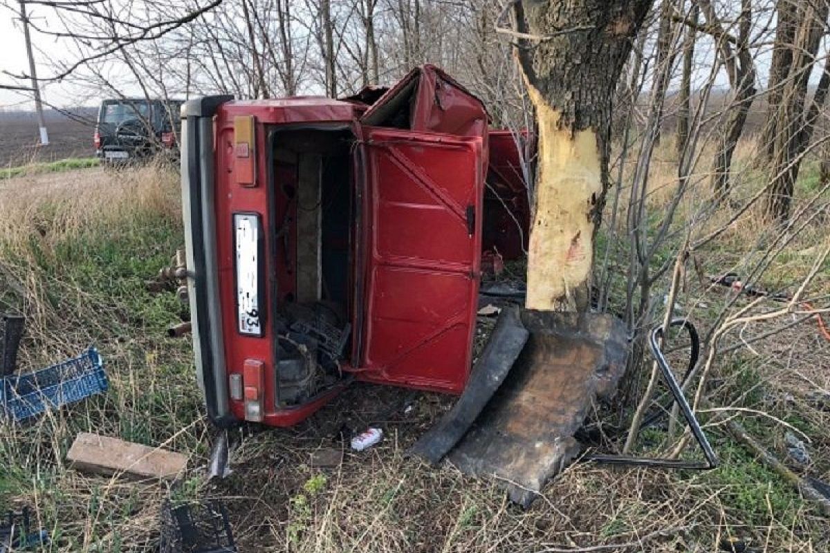 В Краснодарском крае ВАЗ-2101 врезался в дерево. Один погиб, двое госпитализированы