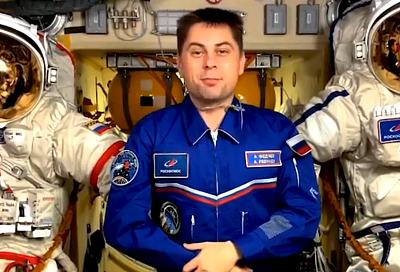 Космонавт Андрей Федяев поздравил жителей Геленджика с борта МКС с Пасхой и Днем космонавтики