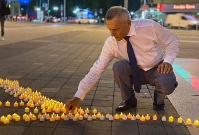 На Кубани более 40 тысяч памятных свечей зажглись в «огненные картины»