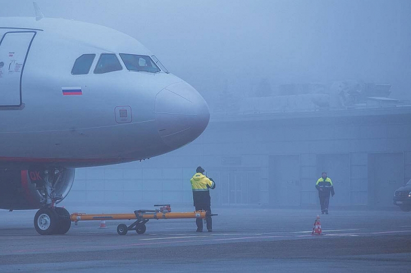 В аэропорту Краснодара из-за тумана задержаны рейсы