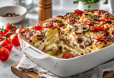 Курица с картошкой «Праздничная бомба»: просто нарезаем, заливаем сливками — через час на столе шедевр, который сметают за 5 минут