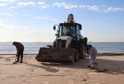 Пляжи Темрюкского района проверили на наличие новых выбросов мазута