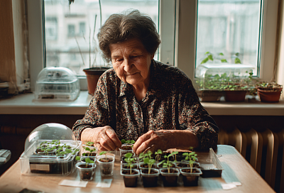 Землянику из семян сею в конце января: замачиваю на 6 часов  — всходы получаются дружные и быстрые