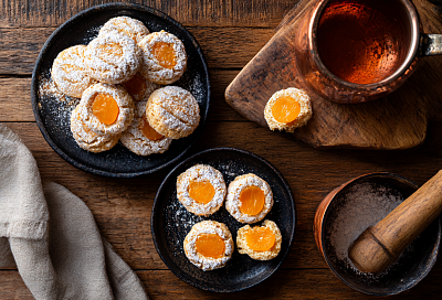 Печенье с апельсиновой начинкой: хрустящее снаружи, сочное внутри