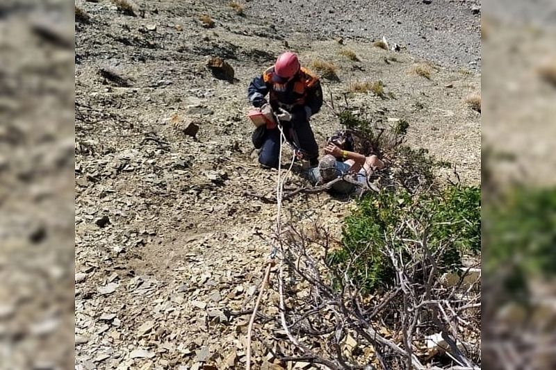 В Анапе туристка застряла на горном склоне на высоте 70 метров