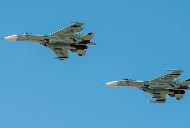 Три новейших истребителя Су-27СМ3 пополнили авиаполк в Краснодарском крае