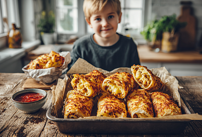 Хрустящие трубочки из лаваша с курицей и грибами: вкуснее, чем шашлык
