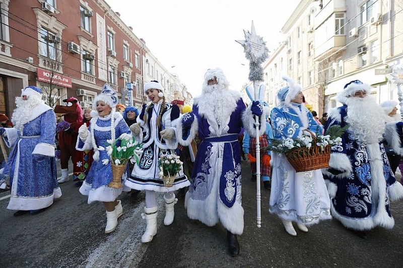 В Краснодаре парад Дедов Морозов пройдет 21 декабря
