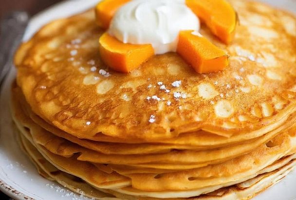 Тыквенный хачапури без замешивания теста. Просто выливаю на сковороду. Нравится всем домашним