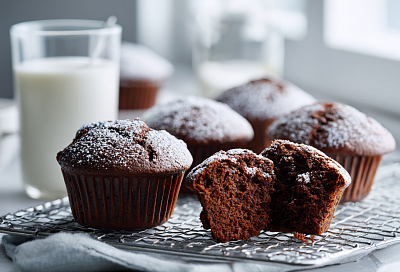 Шоколадные кексы без миксера 30 минут: воздушные, влажные и невероятно вкусные