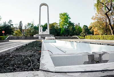 В Сочи реконструкцию фонтана у стелы «Подвиг во имя жизни» завершат к 22 июня