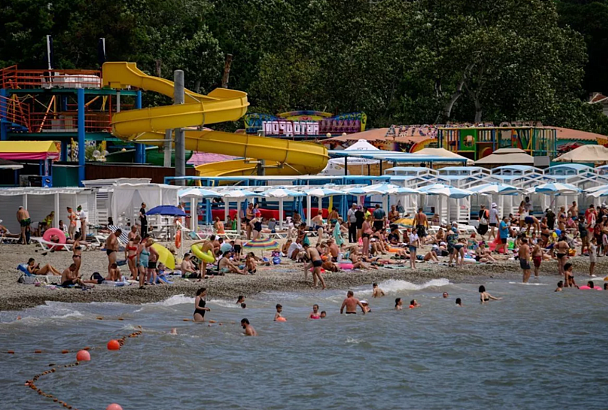 На пляжах каких курортов Краснодарского края лучше всего прогрелась вода в море 