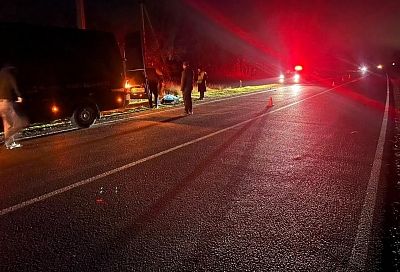 Пешеход погиб под колесами легковушки при переходе дороги в Гулькевичском районе 