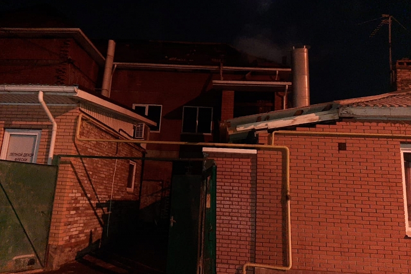 В центре Краснодара при пожаре погиб мужчина