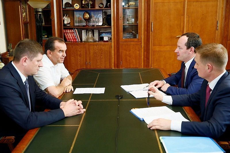 Губернатор Краснодарского края встретился с новым гендиректором компании «Кубаньэнерго» 