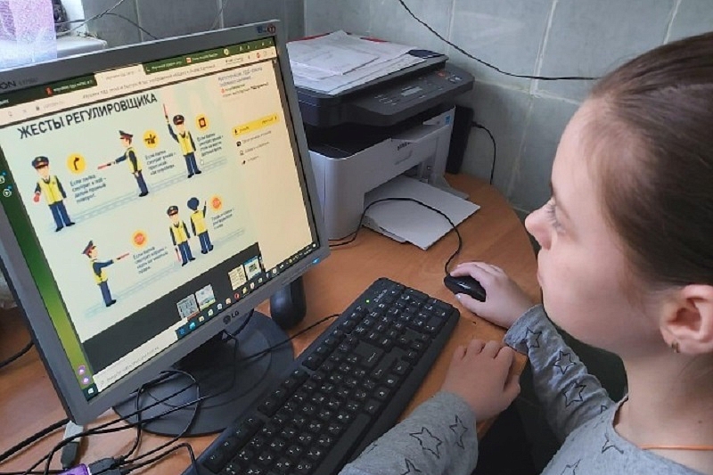 В Краснодарском крае школьники во время самоизоляции проходят дистанционное обучение ПДД
