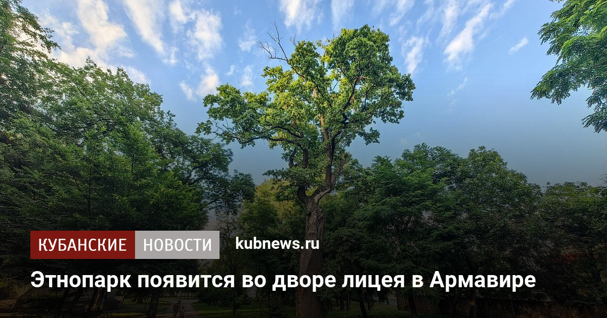 Этнопарк появится во дворе лицея в Армавире