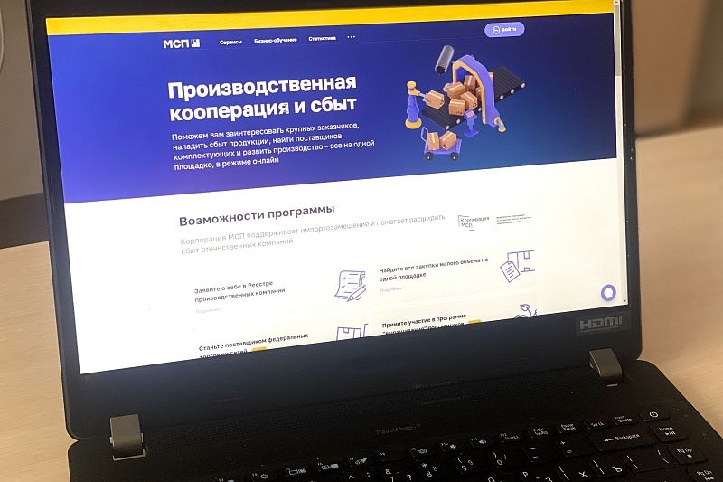 На портале МСП.РФ запустили сервис по сбыту продукции и поиску партнеров