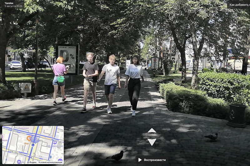 «Яндекс.Карты» помогут оценить пешеходную доступность улиц Краснодара
