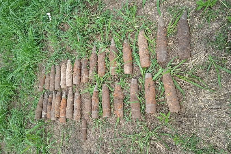 В Краснодаре на территории ЖК «Богатырский» нашли более 40 боеприпасов времен Великой Отечественной
