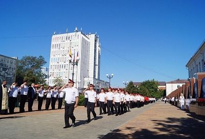 В кубанских казачьих кадетских корпусах прошли торжественные построения в честь Дня знаний