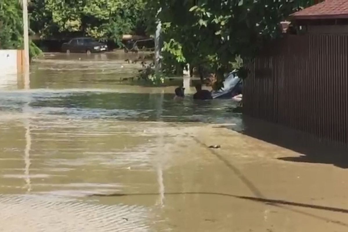 В Сочи спала вода в подтопленном селе Барановка