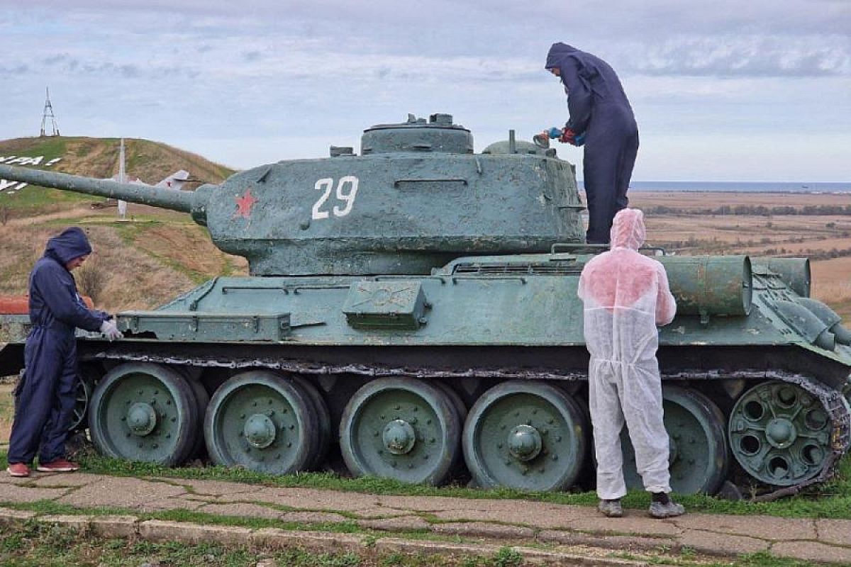 Музейный комплекс «Военная горка» обновляют в Темрюкском районе