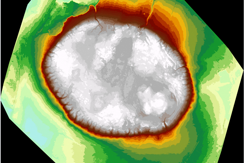 Трехмерная модель вулкана Гефест
