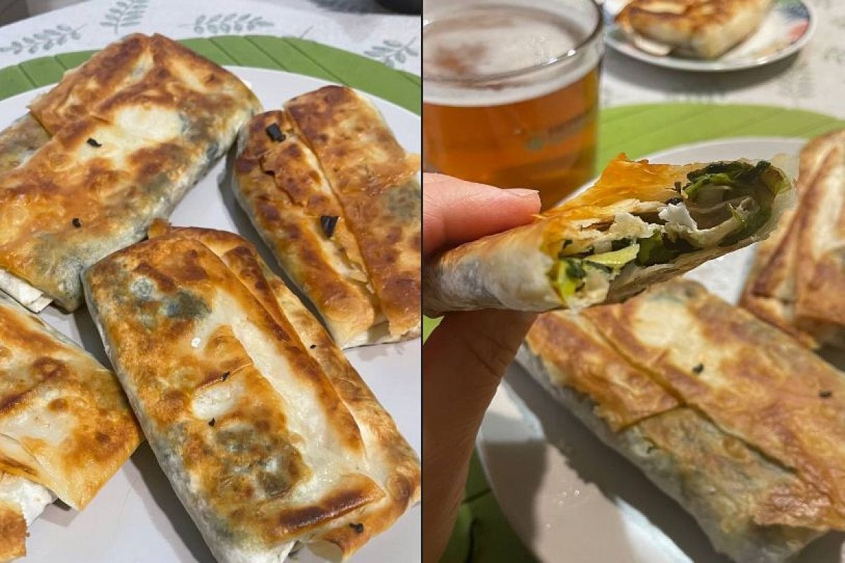 Жарим пирожки из лаваша за 10 минут: хрустящие, с любой начинкой и без возни с тестом