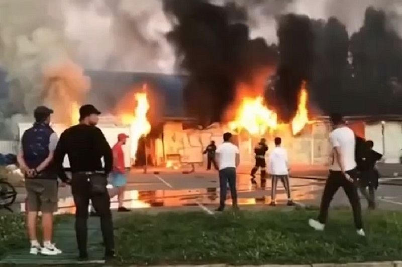 Пожар произошел в Олимпийском парке в Сочи 