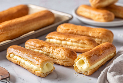 Эклеры никогда не осядут и держат форму идеально: раскрываю один секрет температурного режима