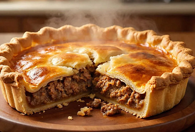 Мясной пирог из лаваша: ароматный, горячий, словно из ресторана, готов всего за 30 минут