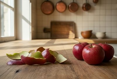 Полезные способы использования яблочных очисток в быту