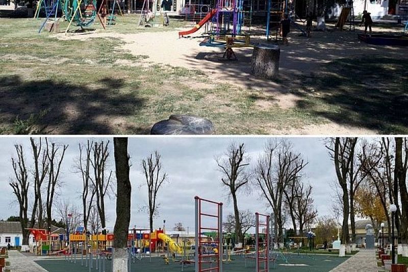В Крымском районе по нацпроекту «Жилье и городская среда» привели в порядок парк