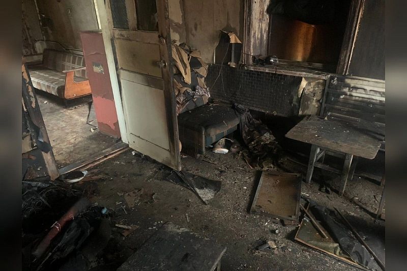 В Динском районе при пожаре в доме погиб мужчина